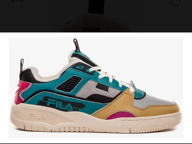 Tênis fila corda masculino 39 BR na caixa original nunca usado coloridl