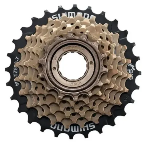 Catraca Shimano TZ500 14-28d preta/dourada