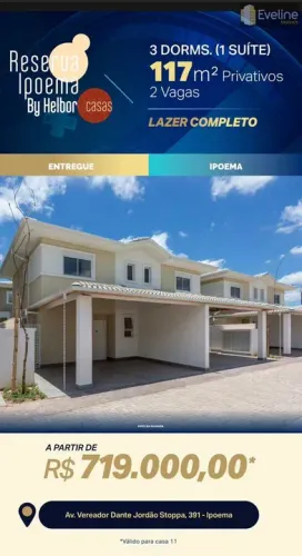 Casa de Condomínio com 3 dorms, Cézar de Souza, Mogi das Cruzes - R$ 719 mil, Cod: 4009