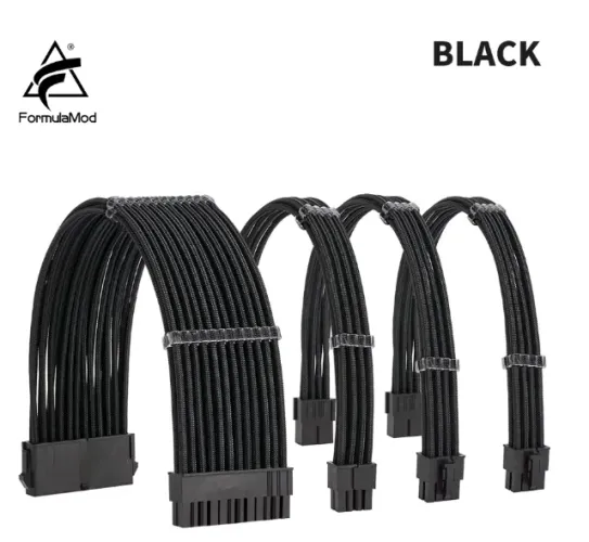 Kit de cabo de extensão PSU série FormulaMod NCK1, cabo de cor sólida combo sólido 300mm A