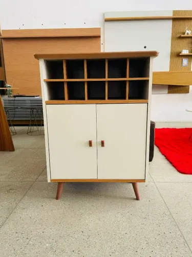 Bar Malbec Com Nincho Para 10 Garrafa 2 Portas 100% MDF - Em Oferta