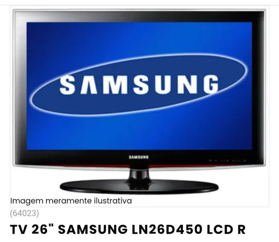 TV 26" Samsung LN26D450 LCD com tv stick