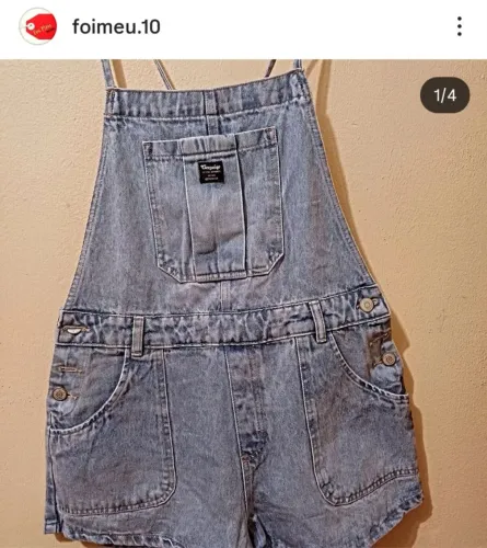 Jardineira jeans
