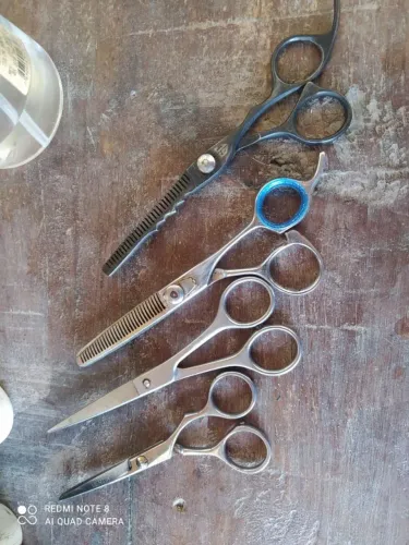 Comece seu próprio negócio..tesouras para cortar cabelo