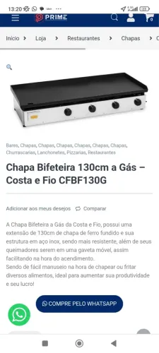 Chapa de hambúrguer 