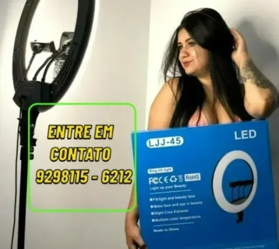 Ring Light Profissional 14 Pol Com Tripé 2-Entregamos 9h ás 23h