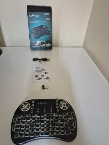 Controle Mini teclado keyboard usb recarregável (NOVO)