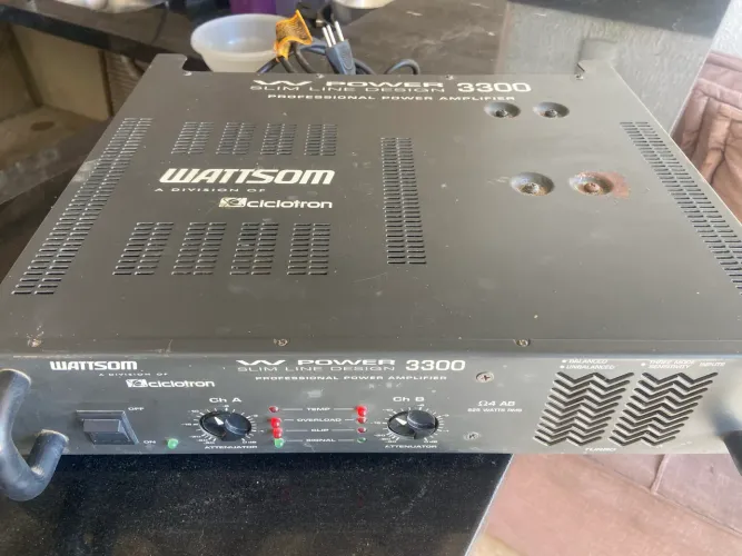 AMPLIFICADOR de POTÊNCIA CICLOTON WATTSON W power 3300 PROFISSIONAL ORIGINAL