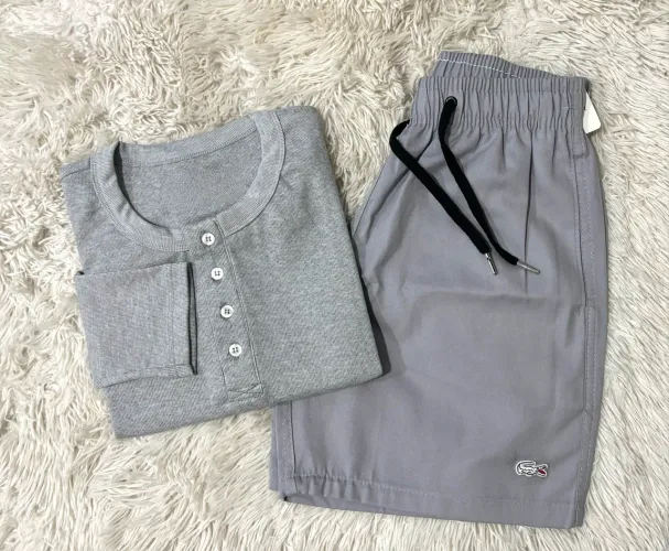 Kit Camisa Longa e Bermuda Brim I