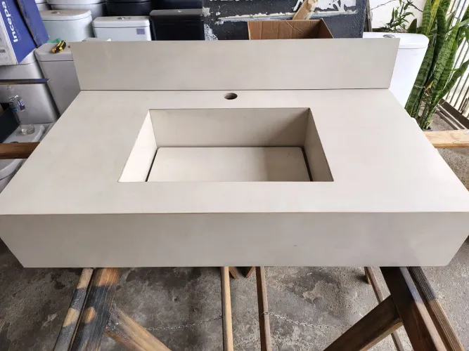 bancada bege creme acetinado 80x45 bougut 