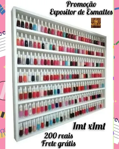 Expositor de Esmaltes 1x1 - Promoção!