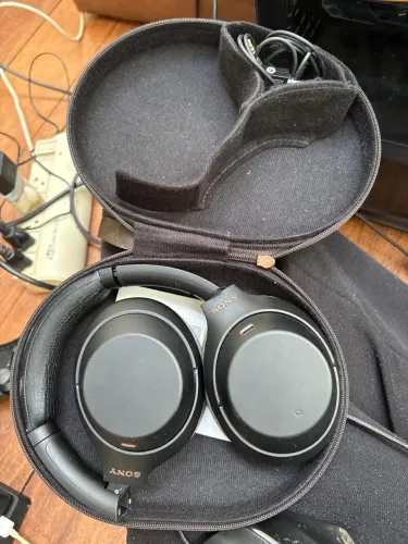 Sony WH-1000XM4 Headphone Bluetooth topo de linha da Sony