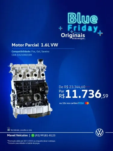 Motor EA111 1.6 Gol, Saveiro, Fox, Polo