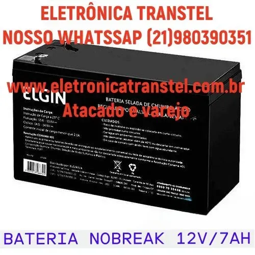 Bateria para Nobreak e Moto Infantil 12v/ 7AH  Elgin