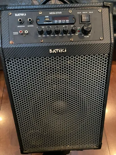 Caixa De Som Amplificada Batiki Sd Usb / Radio / Mp3 / Controle