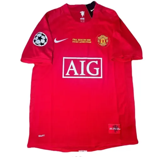 Camisa futebol Manchester United 2008 pronta entrega 
