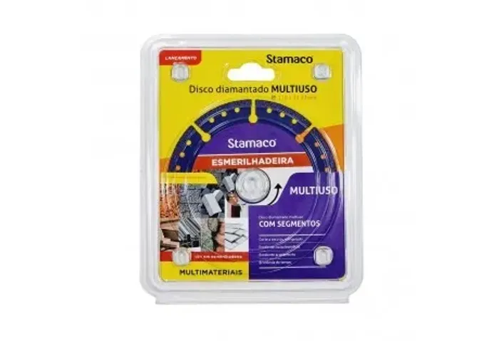 DISCO DIAMANTADO MULTIUSO 4.1/2POL 110MM STAMACO