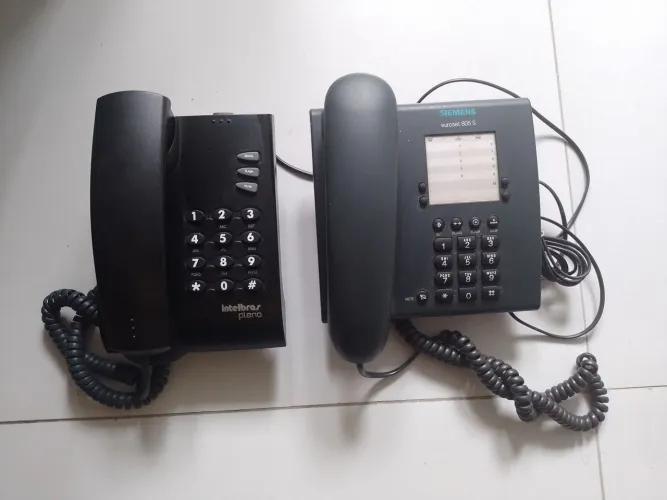Telefones fixos Intelbras e Siemens Euroset 805 S