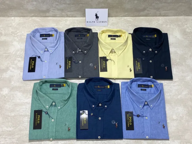 Camisa Social PLUS SIZE Mangas Curtas Ralph Lauren e Tommy Hilfiger
