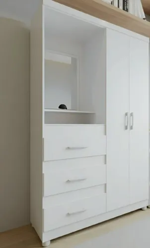 Roupeiro Capelinha 3 Gavetas c/Espelho