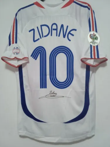 Camisa França Final Copa Mundo 2006 #10 Zidane Jogo Autografada Certificada