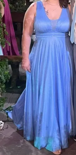 Vestido Festa Azul Serenity G 44