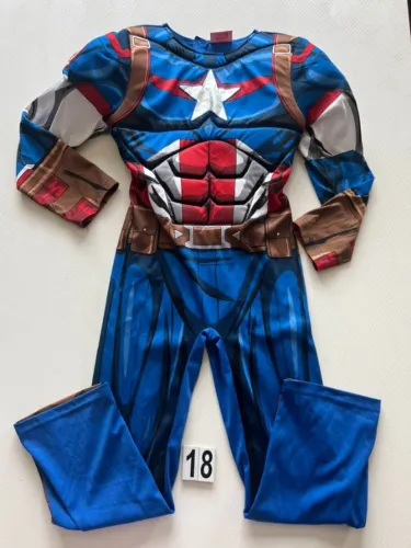 FANTASIA CAPITAO AMERICA CIVIL WAR MARVEL 7 A 8 ANOS