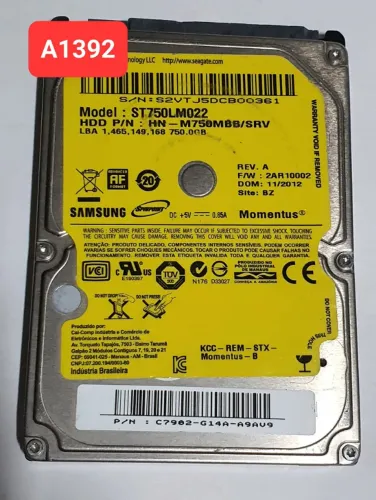 Placa Logica Hd 750 Gb St750lm022 - Cod. A1392