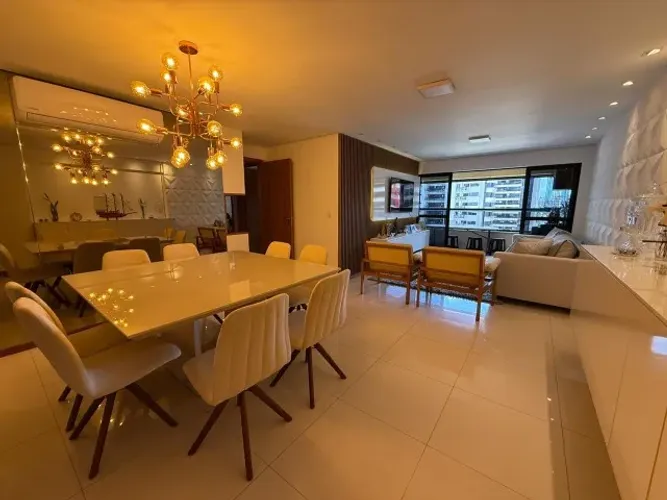 Aluga - se apartamento com 3 suites - 135m² - 100% mobiliado