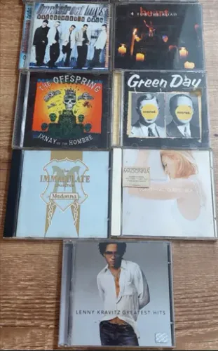 CDs Originais - Lote com 7 clássicos do pop e rock dos anos 90 e 2000