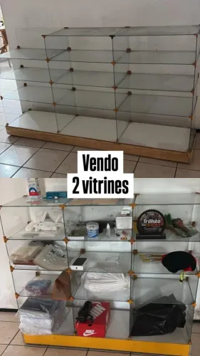 Vendo estantes de vidro preço ótimo , obs as duas por esse valor , só não faço entrega 
