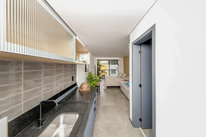 Studio mobiliado e estiloso na Padre Café para venda