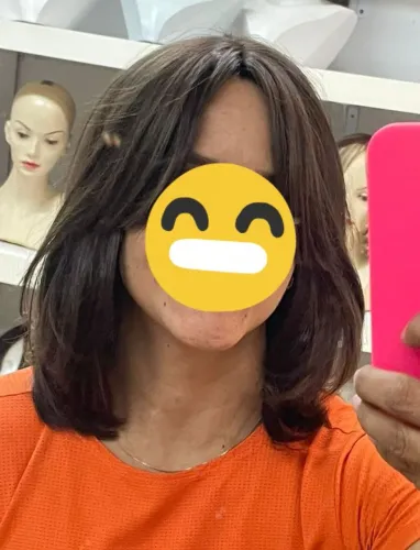 Peruca de cabelo humano 