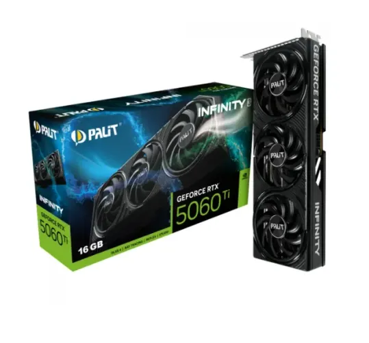 Placa de video Nvidia RTX 5060 ti 16gb Palit Infinity 3 triple fan Geforce nota e garantia