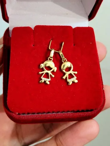 Pingentes Casal de Filhos Ouro 18k + DESCONTO 