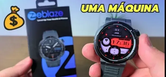 Zeblaze Ares 3 Plus smartwatch novo original com garantia