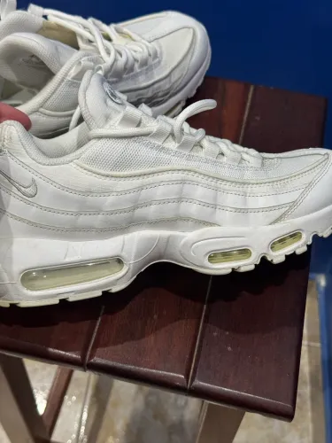 Tênis Nike Air Max 95 branco Big Bubble Masculino