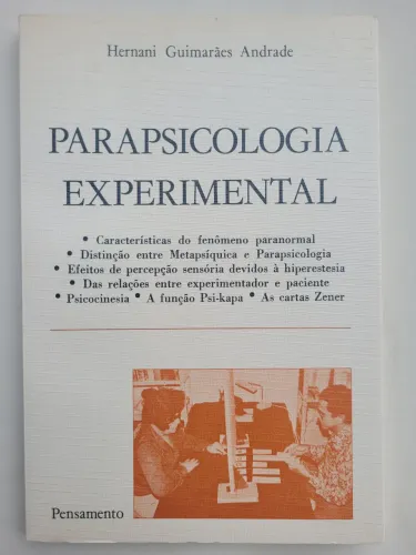 Livro Parapsicologia Experimental - Hernani Guimarães Andrade
