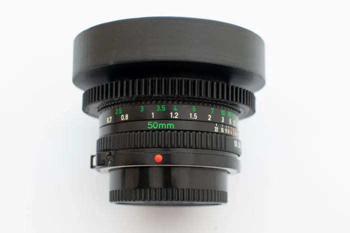 Lente Canon nFD 50mm f1.8 cinemod