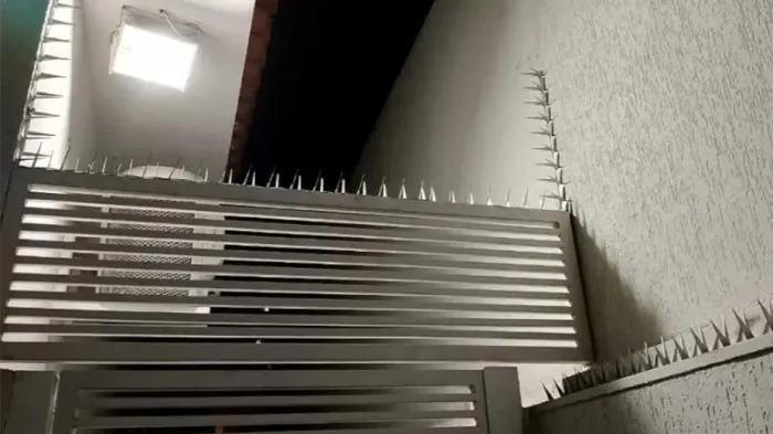Kit 10 Metros Laminas para Muros, portões e cercas em Aço Inox. Proteção contra ladrões.