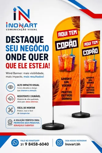Wind Banner Personalizado | Destaque sua Distribuidora e Venda Mais