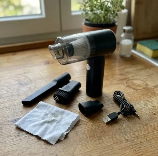 mini aspirador portátil sem fio recarregável