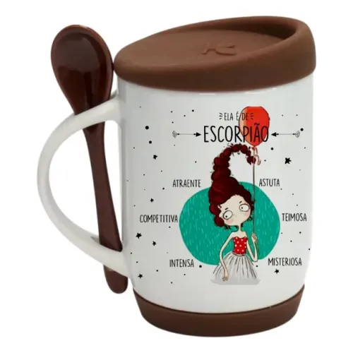 Caneca Escorpião Alça Soft Personalizada