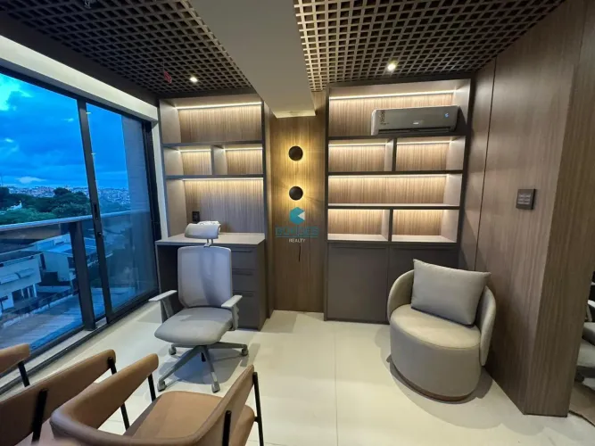 Sala comercial para locação no Horto Florestal com 70m², 2 vagas e rooftop business