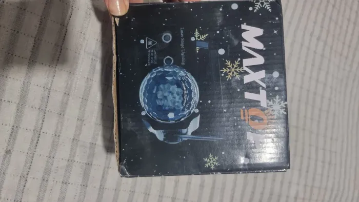Mini canhão de led com efeitos de luz de protetor RGB para festas e aniversários
