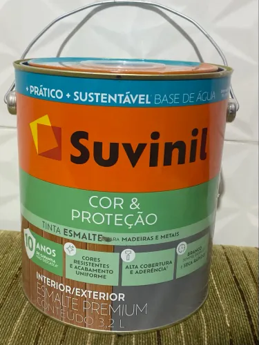 2 Tintas suvinil esmalte para madeiras e metais Cinza escuro