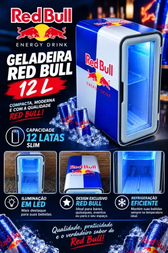 Geladeira Red bull