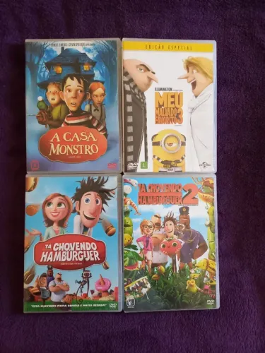 DVDs Diversos-Meu Malvado Favorito, Scooby-Doo, Angry Birds, Casa Monstro, Turbo e outros
