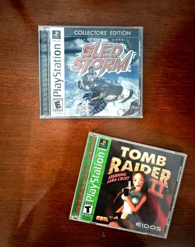 Jogos PlayStation 1, tok rider 2 e sled storm