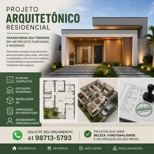 ? PROJETO ARQUITETÔNICO RESIDENCIAL